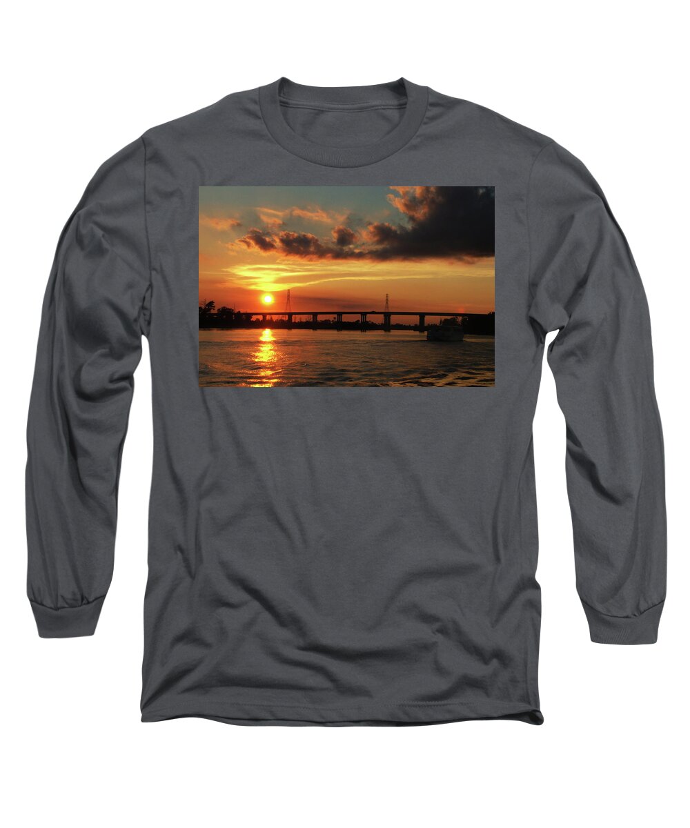 Wilmington Long Sleeve T-Shirt featuring the photograph Wilmington Sunset by Rod Whyte