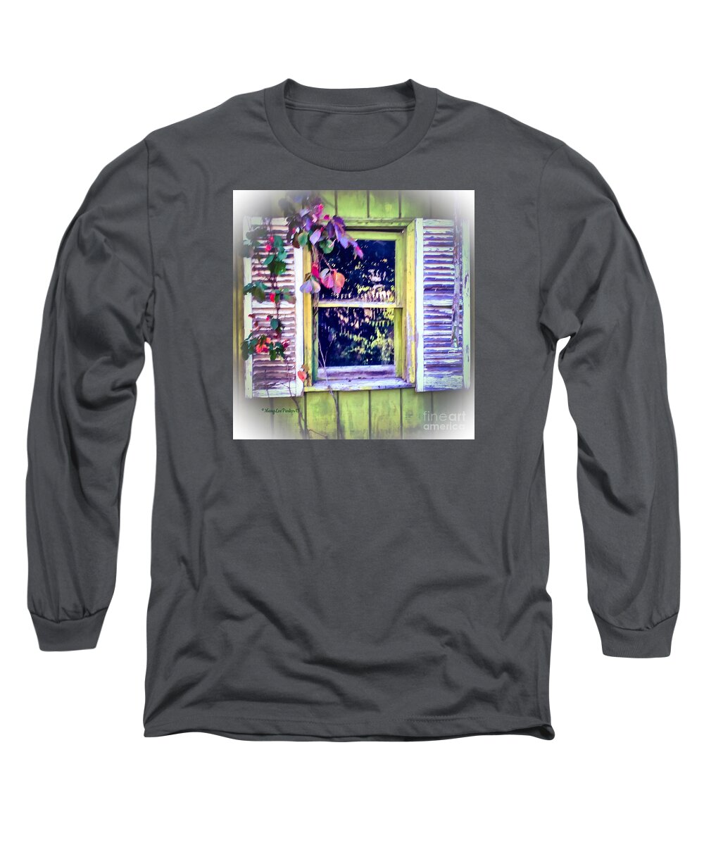 Photograph Long Sleeve T-Shirt featuring the photograph Window From The Past by MaryLee Parker