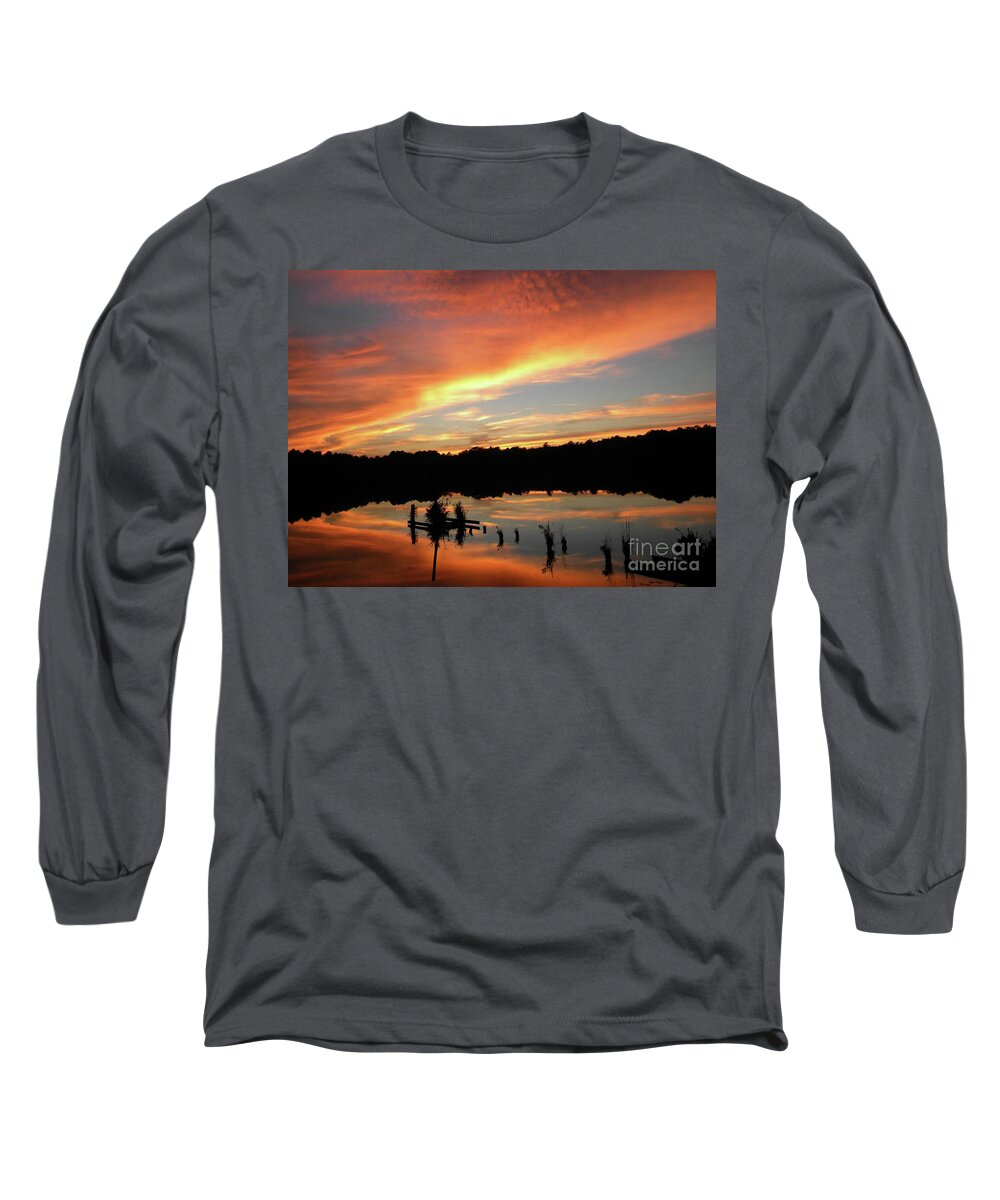 Sunset Long Sleeve T-Shirt featuring the photograph Windows From Heaven Sunset by Matthew Seufer
