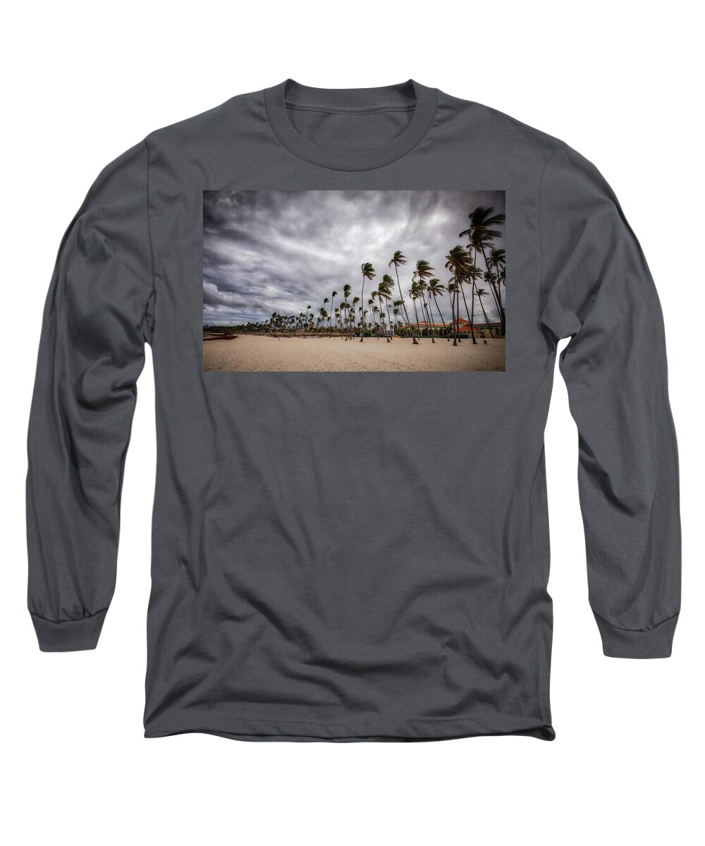 Punta Long Sleeve T-Shirt featuring the photograph Windy Beach by Ross Henton