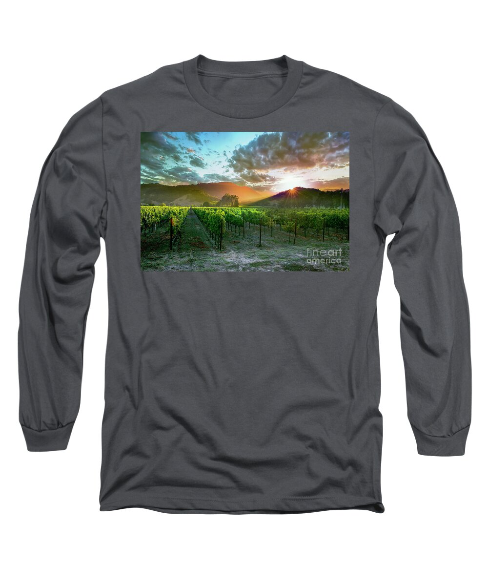 Napa Long Sleeve T-Shirt featuring the photograph Wine Country by Jon Neidert