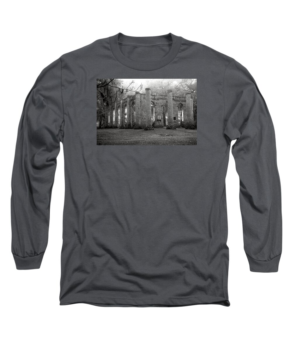 Fog Long Sleeve T-Shirt featuring the photograph Winter Ruins by Scott Hansen