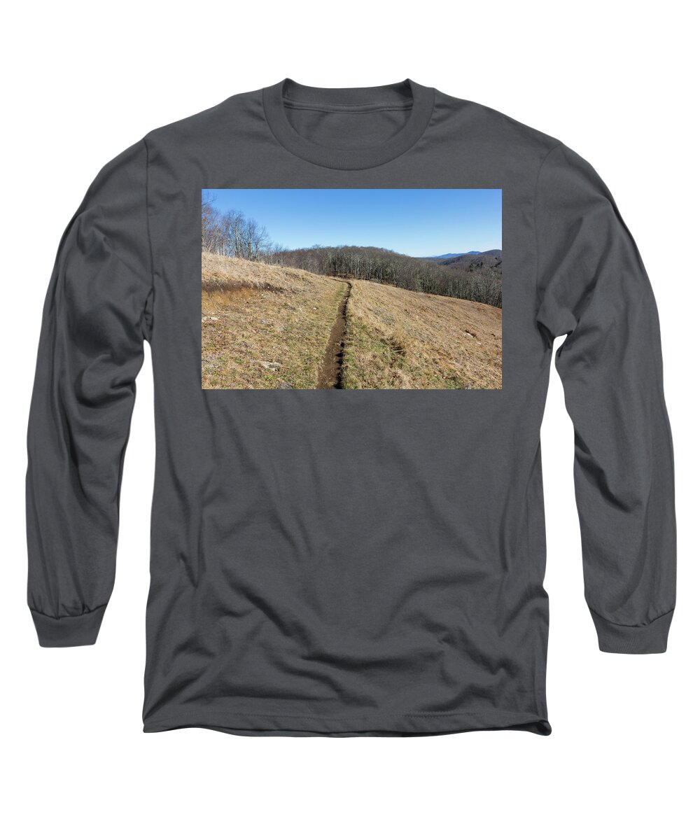 Empty Long Sleeve T-Shirt featuring the photograph Winter Trail - December 7, 2016 by D K Wall