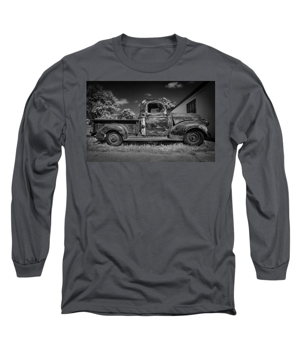 Rust Long Sleeve T-Shirt featuring the photograph Work Truck by Ray Congrove