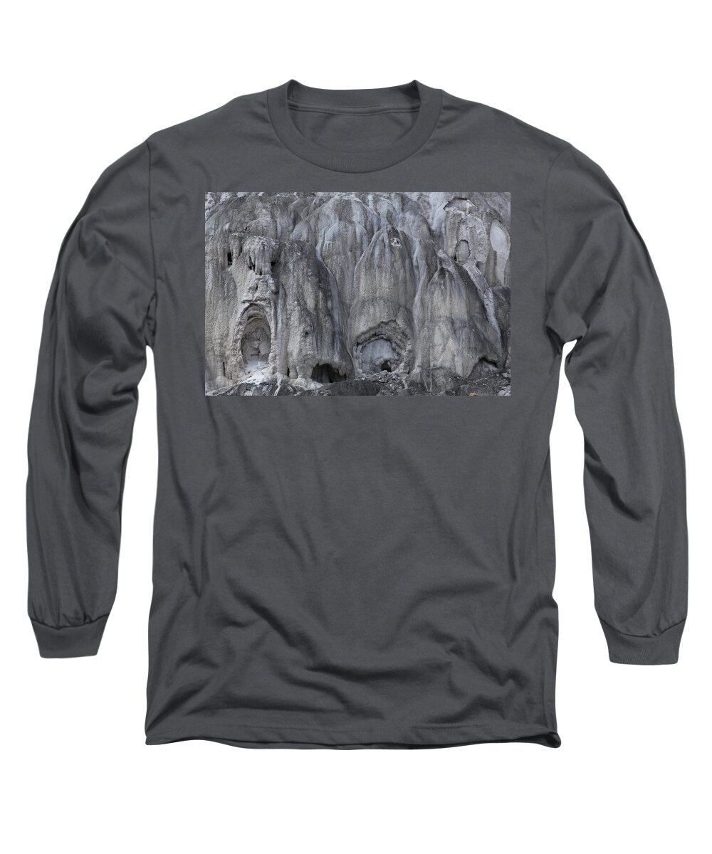 Texture Long Sleeve T-Shirt featuring the photograph Yellowstone 3683 by Michael Fryd