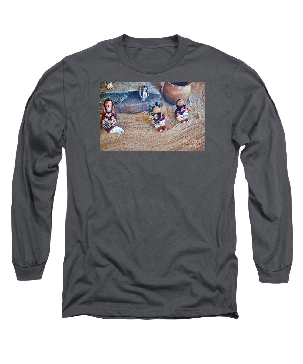 Cowboy Long Sleeve T-Shirt featuring the photograph Zen in Taos by Brenda Kean
