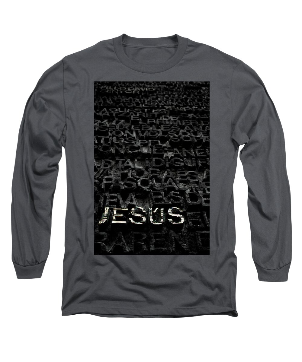 Catalonia Long Sleeve T-Shirt featuring the photograph Jesus #1 by Tito Slack
