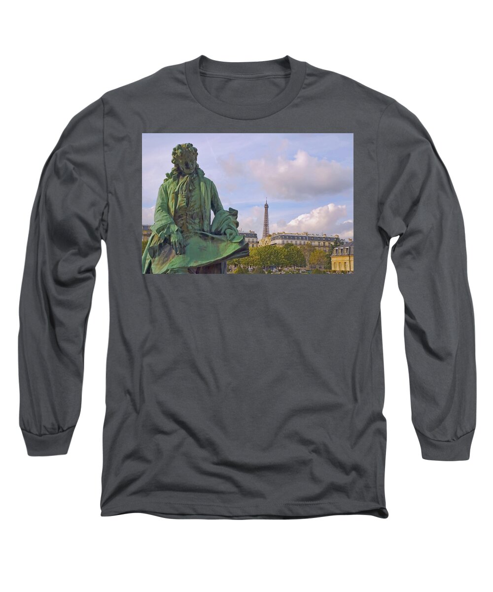 Eiffel Tower Long Sleeve T-Shirt featuring the photograph Paris View #4 #1 by Mick Burkey