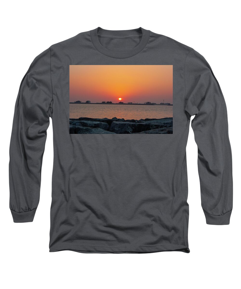 Sunset Landscape Long Sleeve T-Shirt featuring the photograph Pier Sunset #2 by Rocco Silvestri