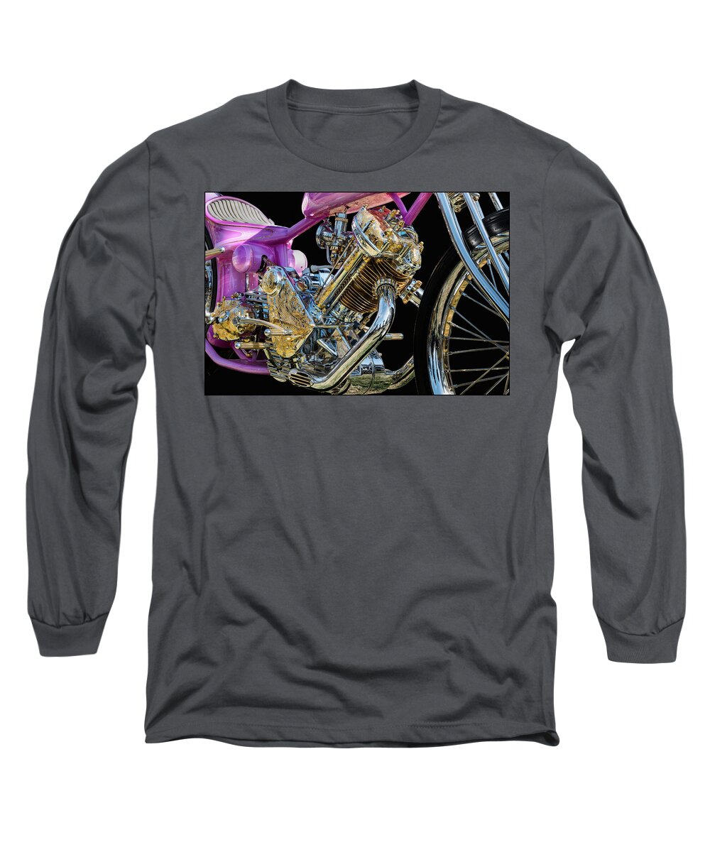 Panther Long Sleeve T-Shirt featuring the photograph 1949 Panther Custom by Andy Romanoff