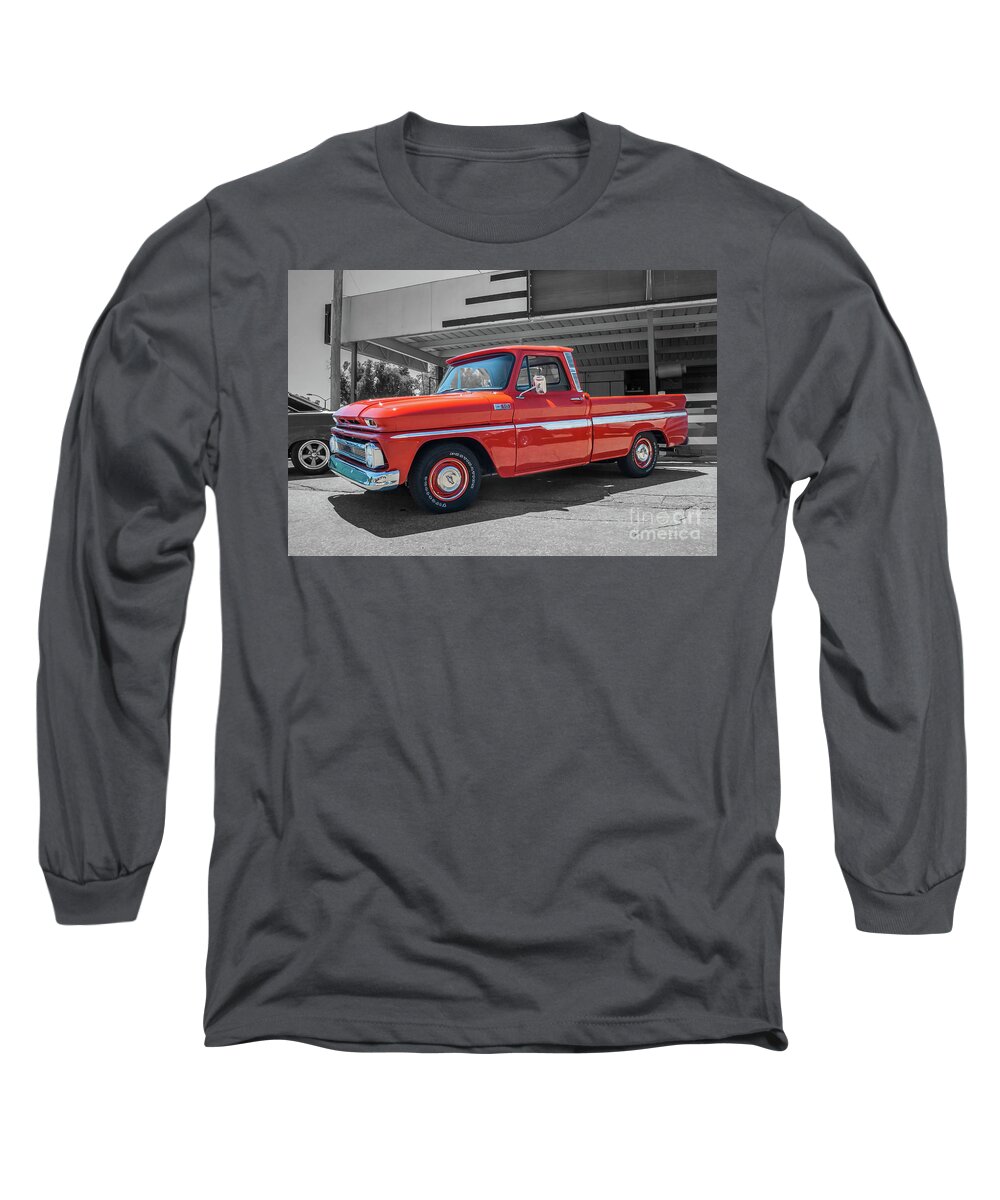 Chevrolet Trucks Long Sleeve T-Shirt featuring the photograph 1965 Chevrolet C10 by Tony Baca