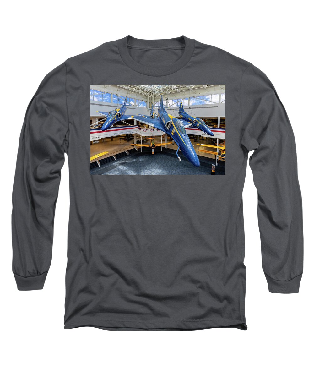 2019 Long Sleeve T-Shirt featuring the photograph Blue Angels #4 by Tim Stanley