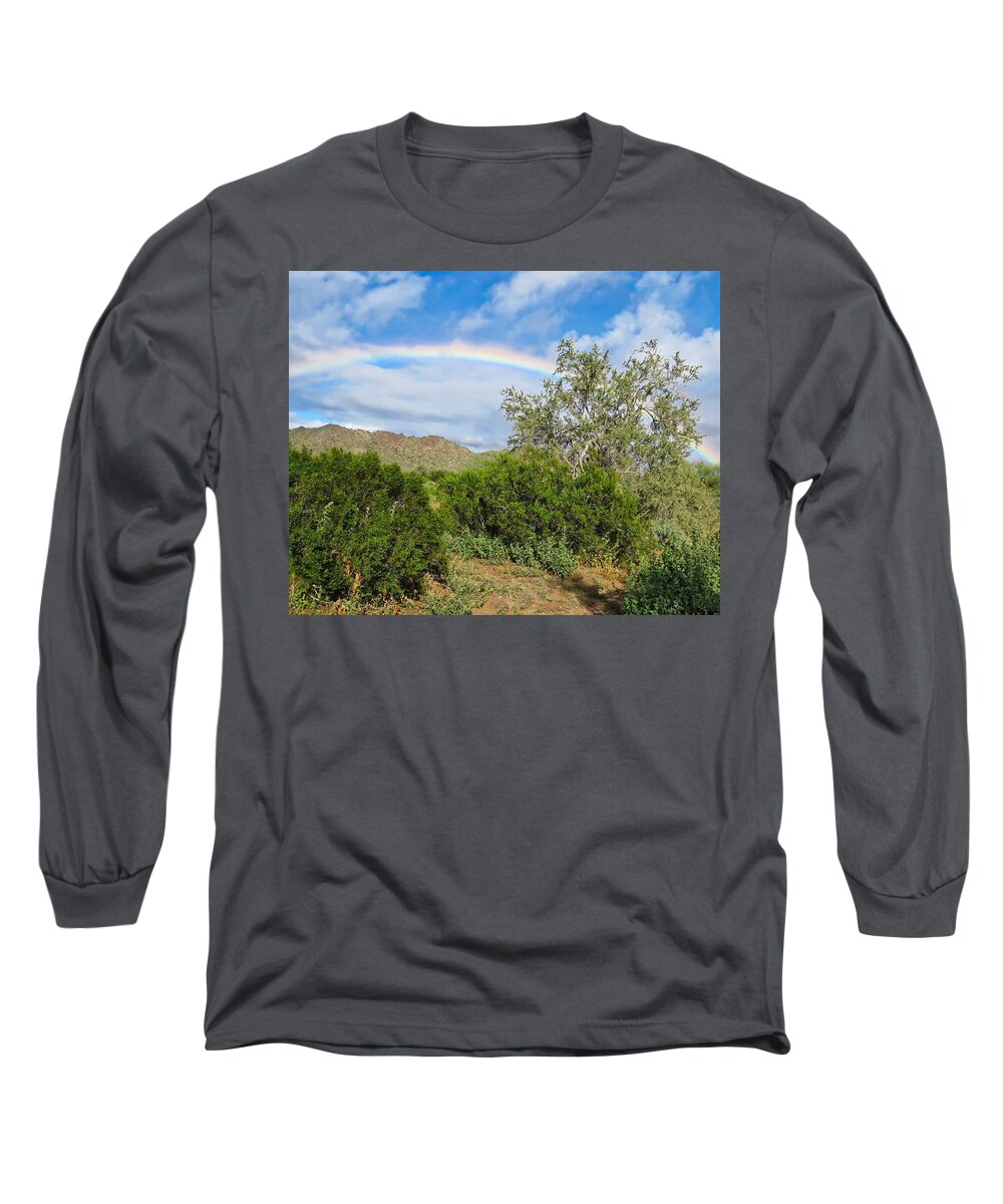Arizona Long Sleeve T-Shirt featuring the photograph After an Arizona Winter Rain by Judy Kennedy