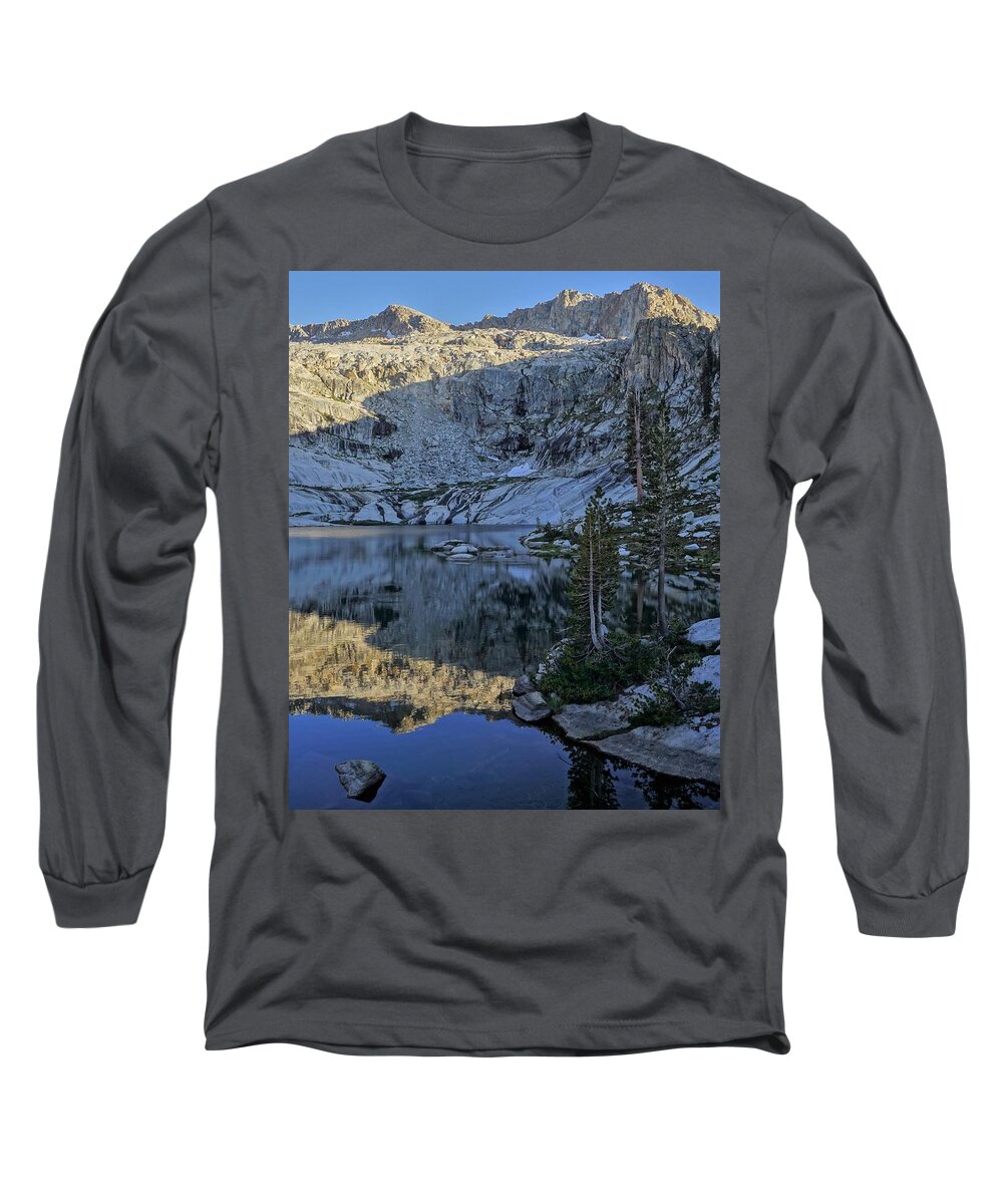 Alta Peak Long Sleeve T-Shirt featuring the photograph Alta Peak Reflection Sequoia National Park by Brett Harvey