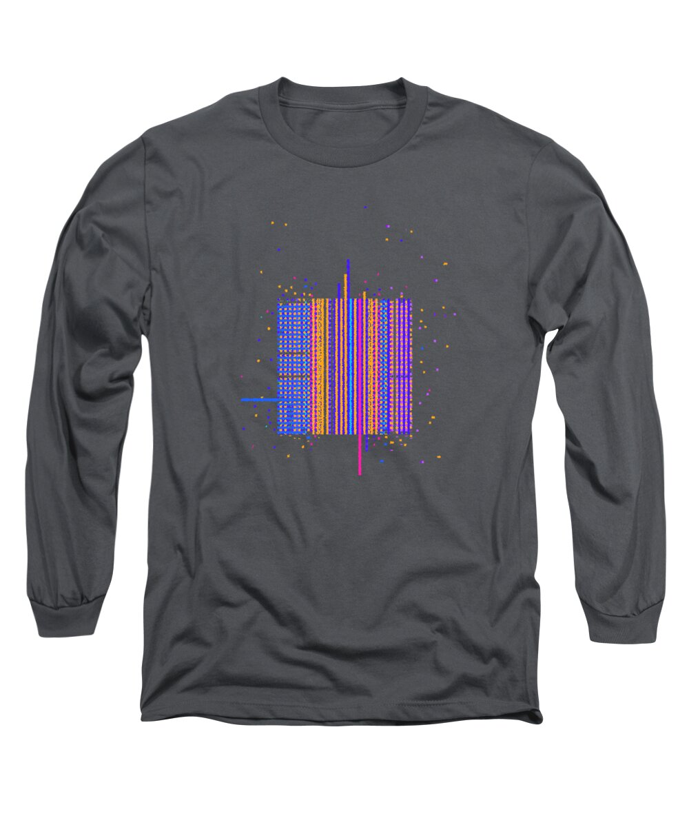 Abstract Long Sleeve T-Shirt featuring the digital art Carousel Confetti by Gina Harrison