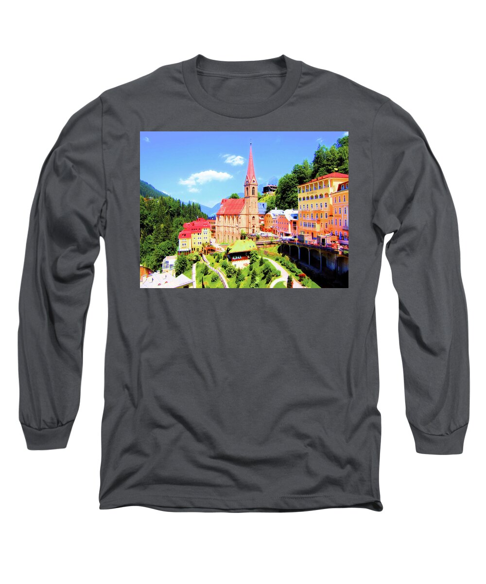 Bad Gastein Long Sleeve T-Shirt featuring the photograph Bad Gastein by Andreas Thust