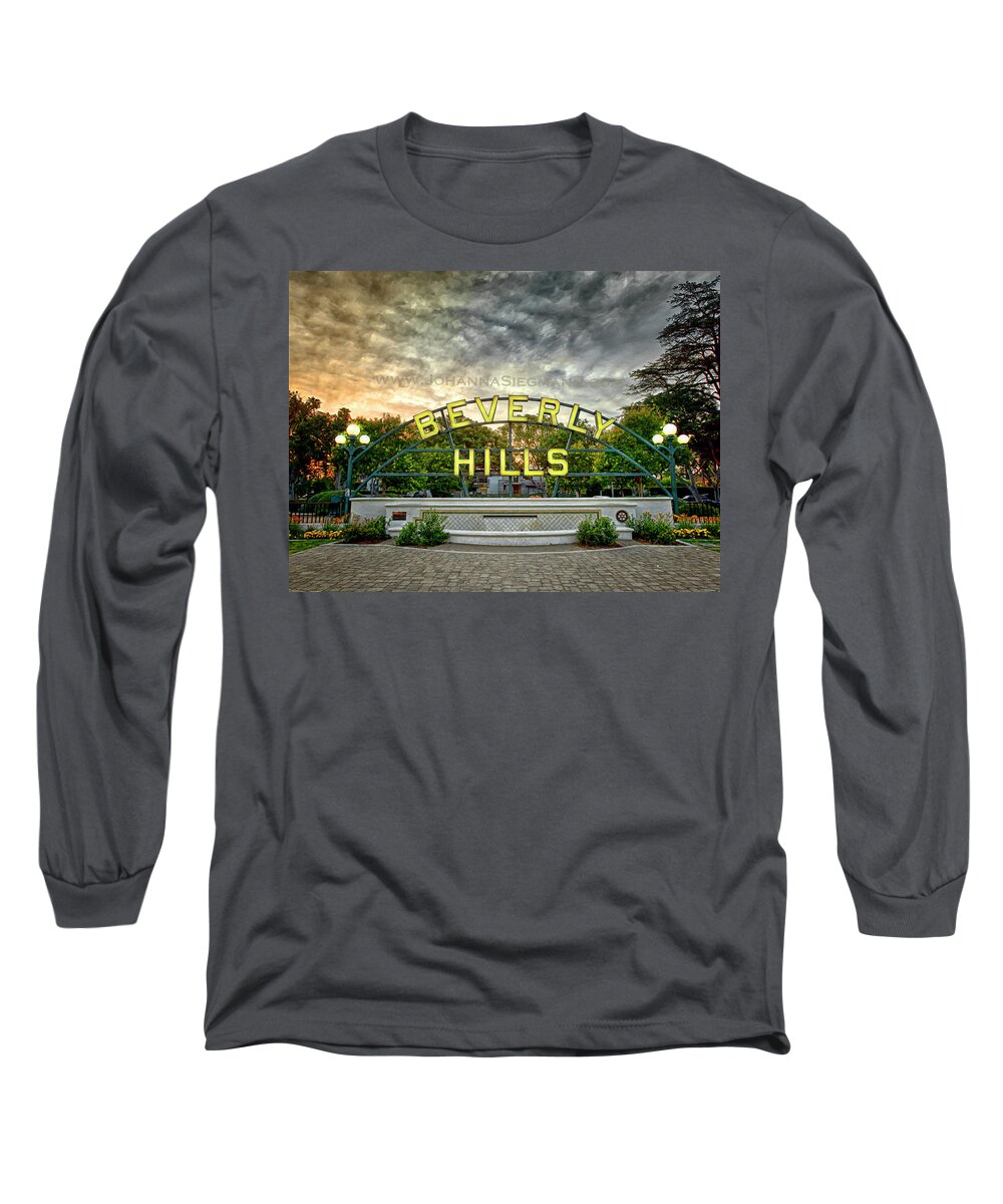 Beverly Hills Long Sleeve T-Shirt featuring the photograph Beverly Hills by Johanna Siegmann