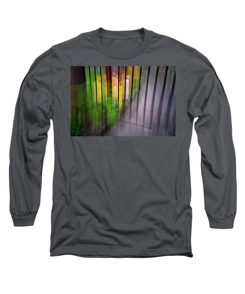 Abstract Long Sleeve T-Shirt featuring the photograph Beyond The Gate by Michael Hubley