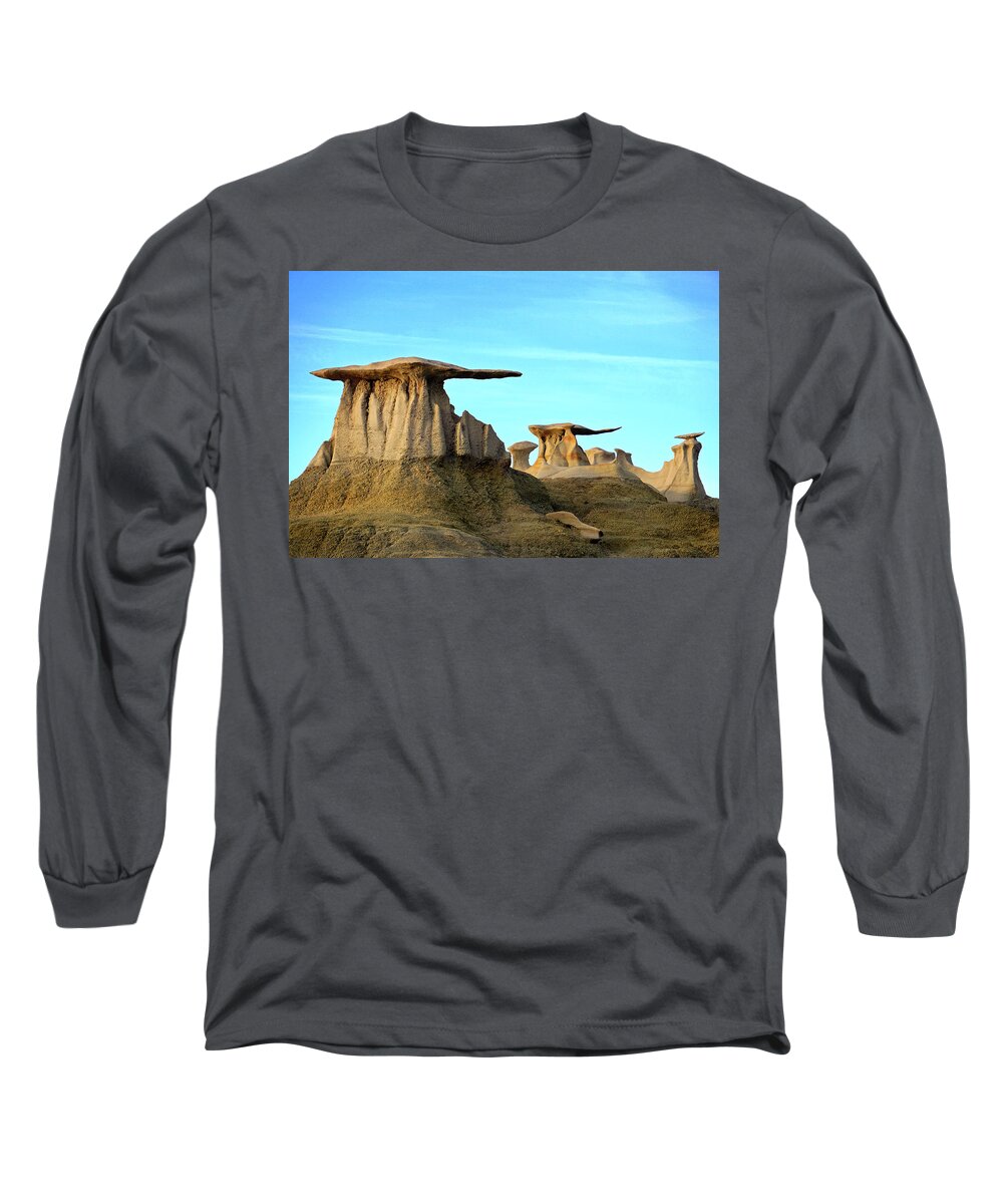 Bisti Long Sleeve T-Shirt featuring the photograph Bisti Wings 01 by JustJeffAz Photography
