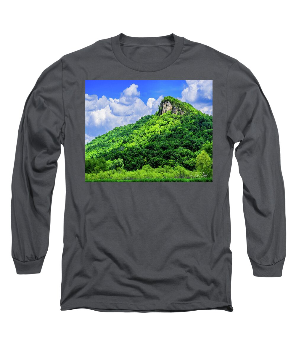 Bluff Long Sleeve T-Shirt featuring the photograph Bluff View by Phil S Addis