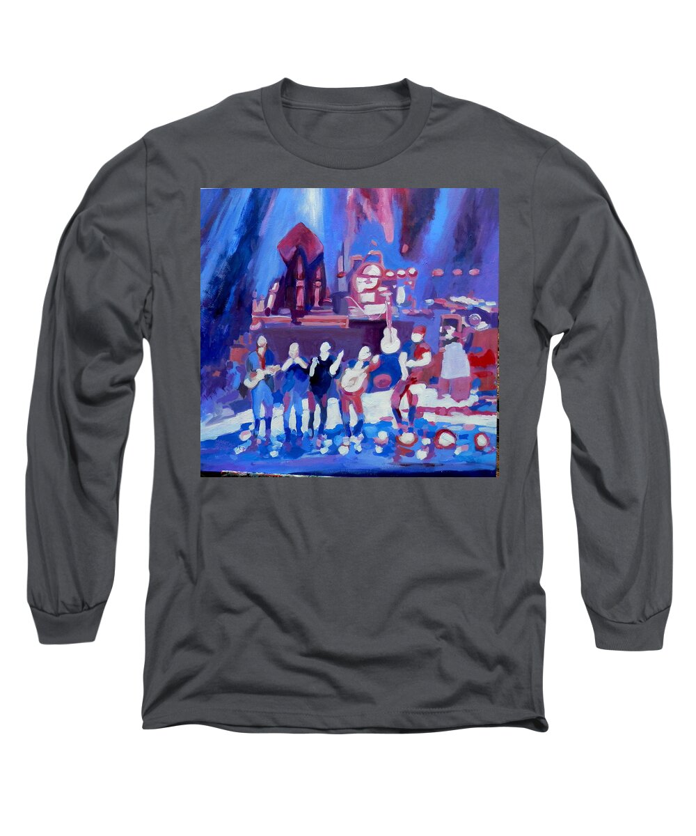 Music Long Sleeve T-Shirt featuring the painting Bohemian Rhapsody by Martha Tisdale