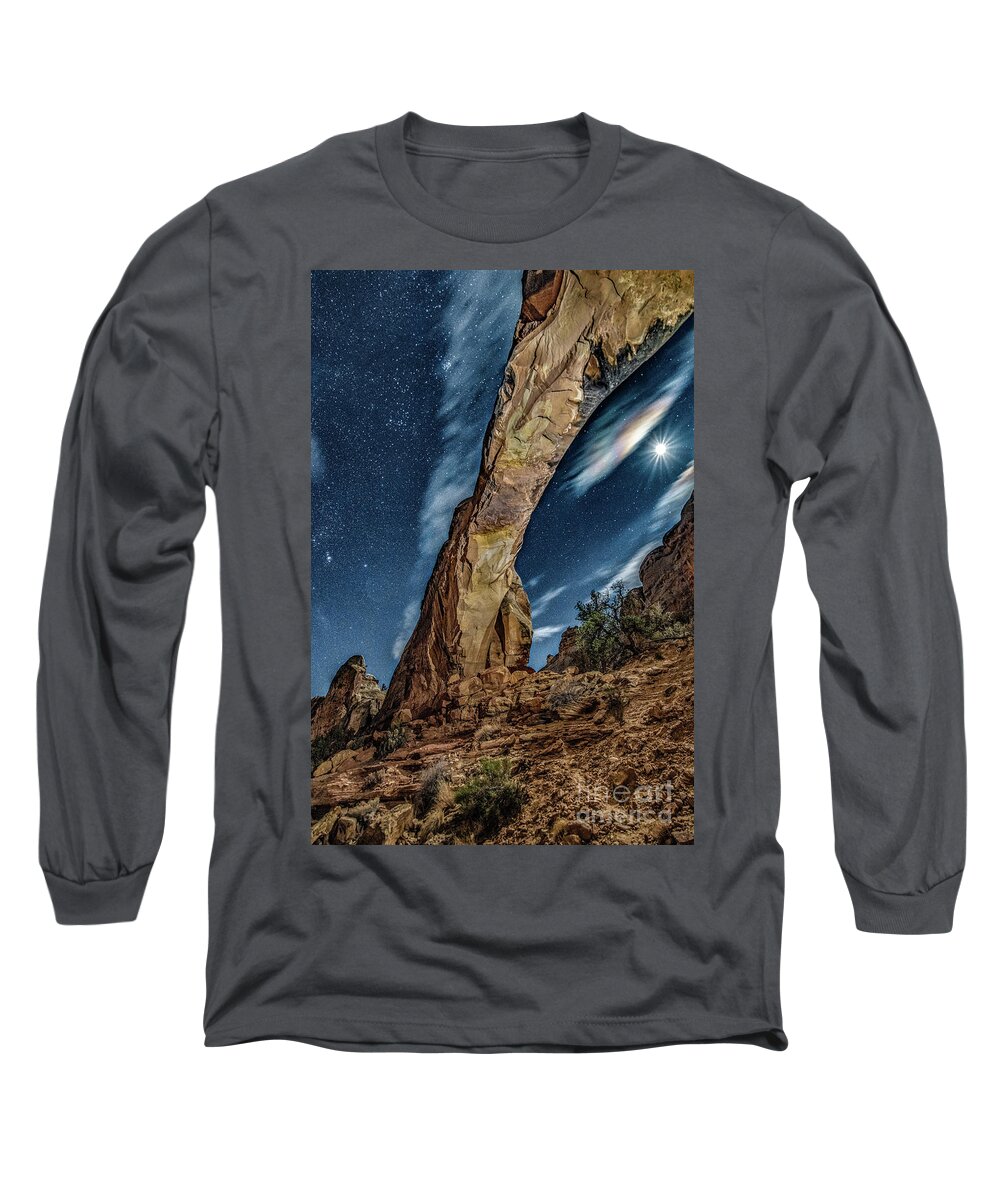 Bridge To The Stars Long Sleeve T-Shirt featuring the photograph Bridge to the Stars by Melissa Lipton