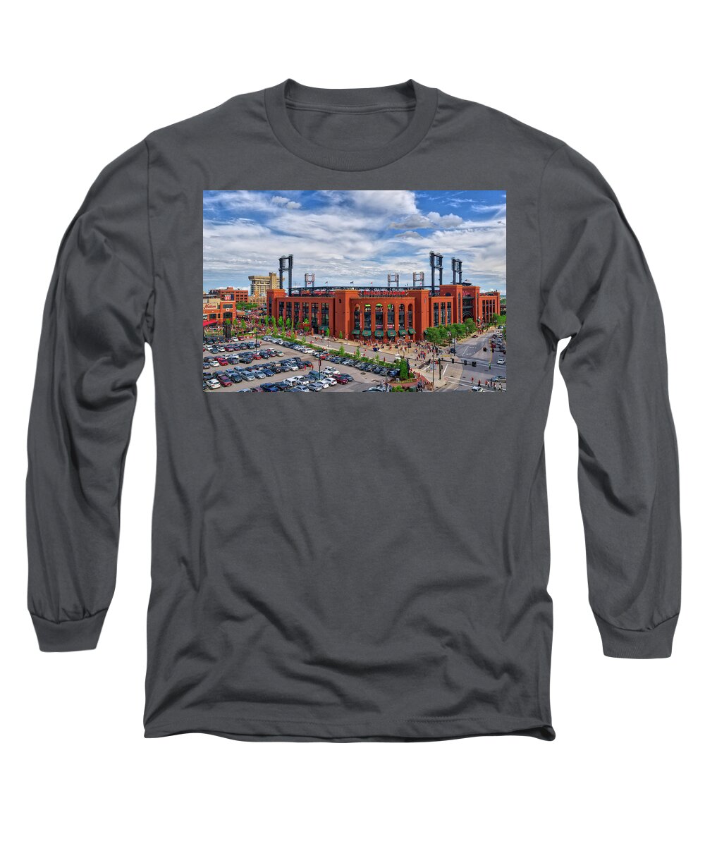 Busch Stadium Long Sleeve T-Shirt featuring the photograph Busch Stadium by Randall Allen