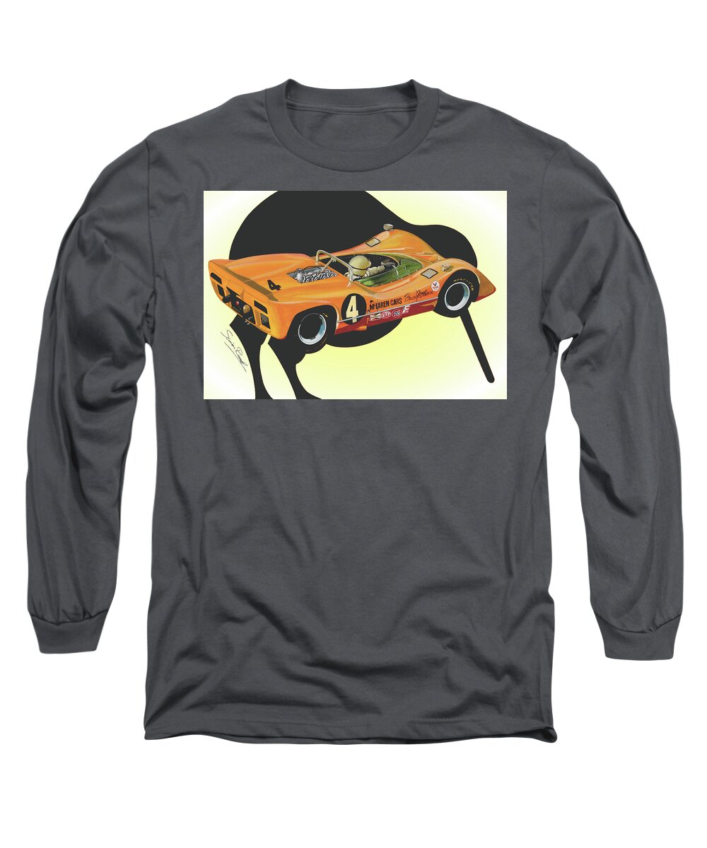 Watercolour Long Sleeve T-Shirt featuring the painting Canam Kiwi by Simon Read