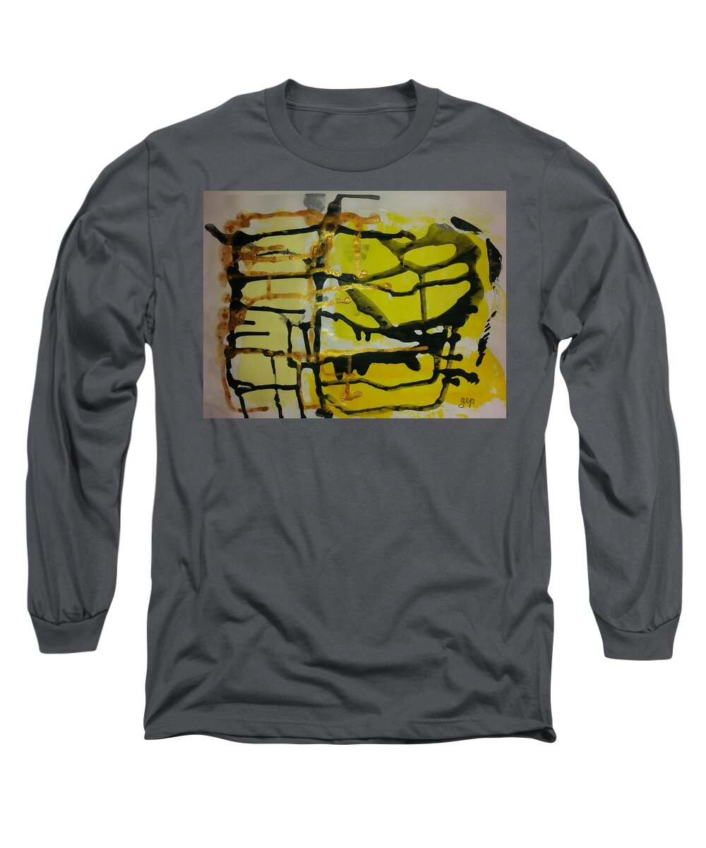  Long Sleeve T-Shirt featuring the painting Caos 28 by Giuseppe Monti