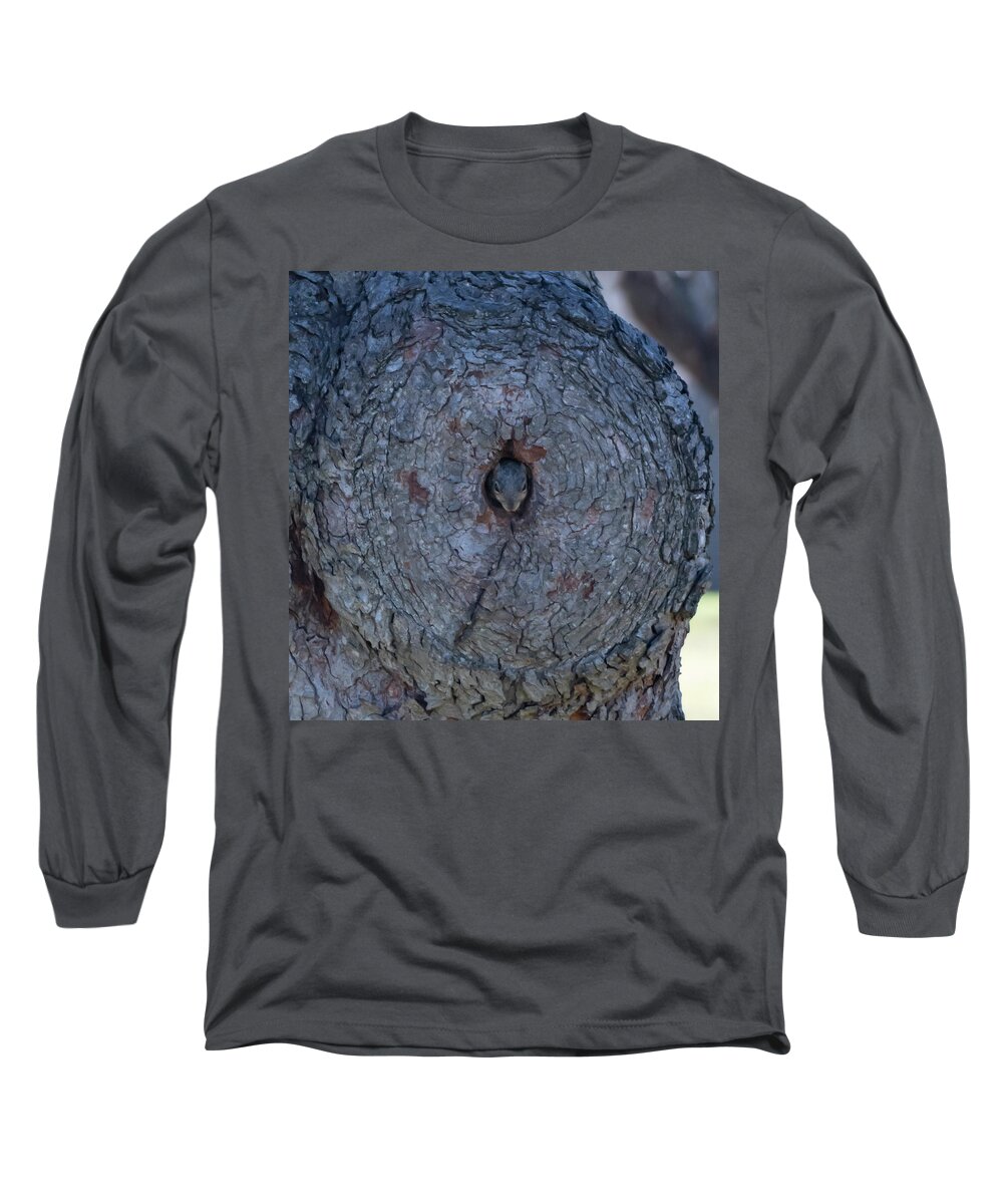 Squirrel Long Sleeve T-Shirt featuring the photograph Center of Attention by Patrick Nowotny