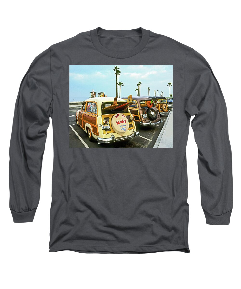 Cars Long Sleeve T-Shirt featuring the photograph Classic Beach Toy, Newport Beach, California by Don Schimmel