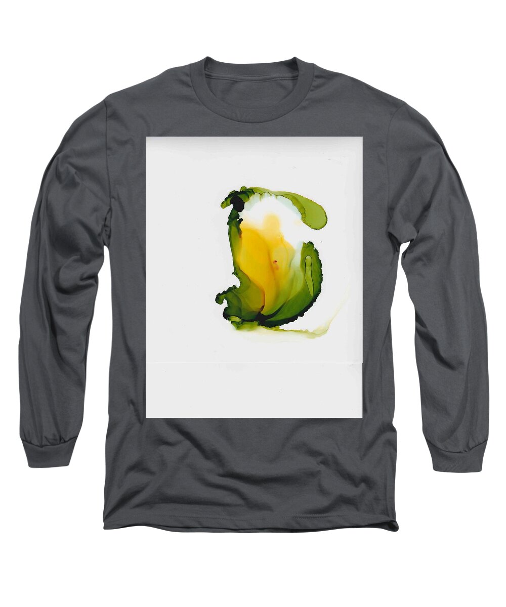 Unfolding Long Sleeve T-Shirt featuring the painting Dawning by Christy Sawyer