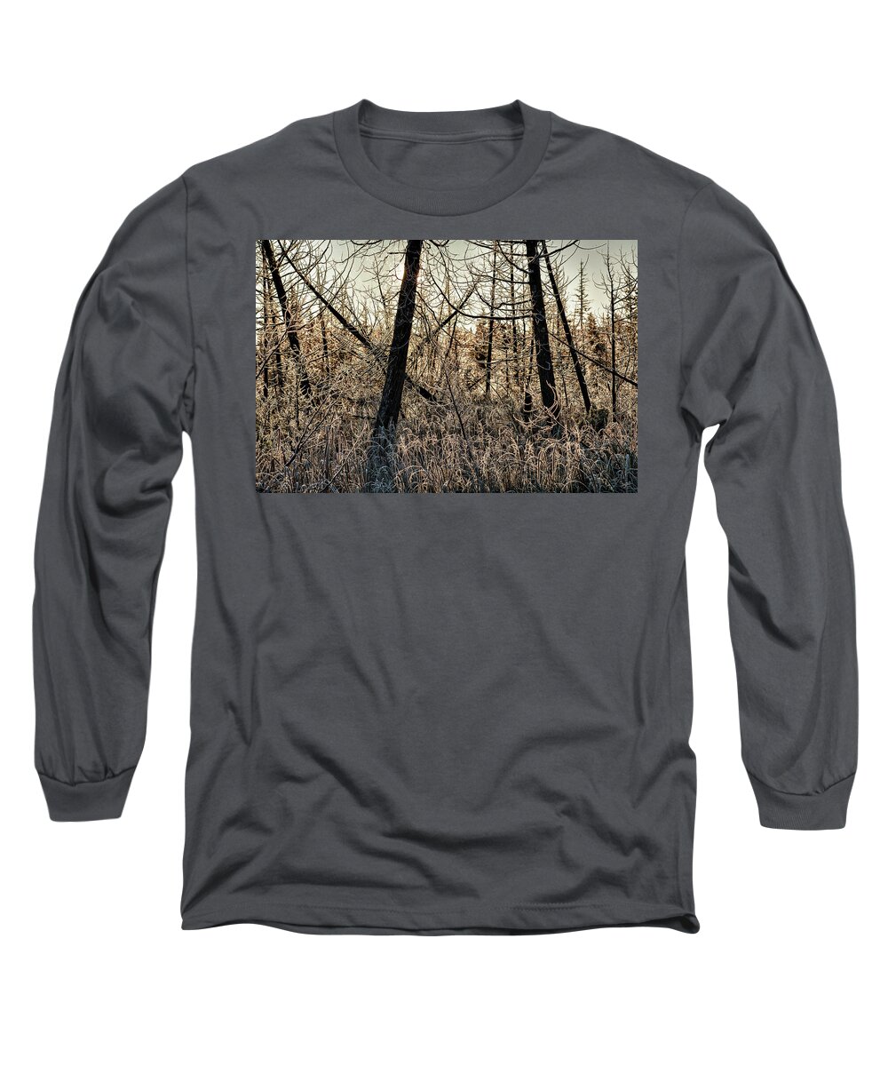 Canada Long Sleeve T-Shirt featuring the photograph Deep Frost by Doug Gibbons