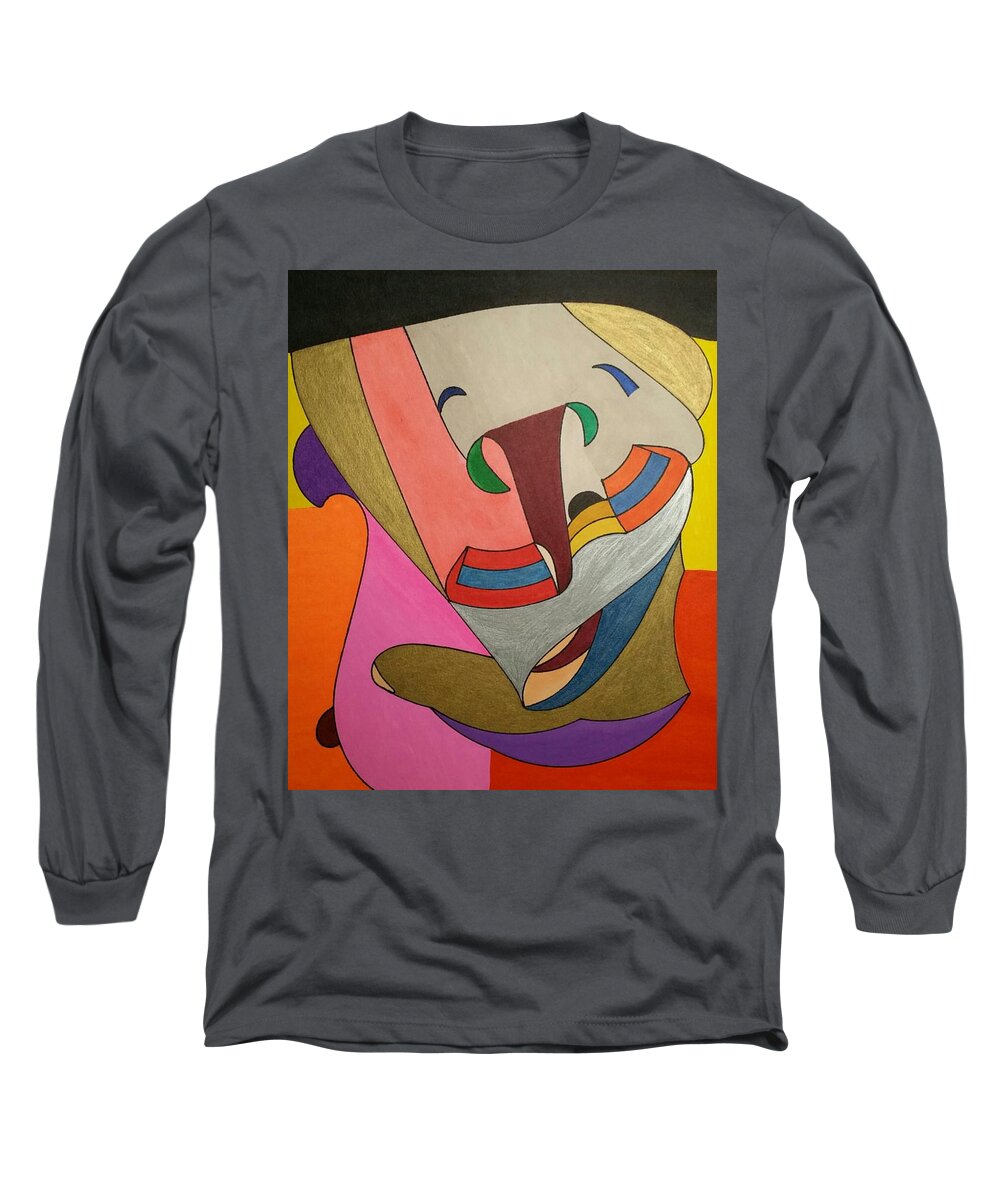 Geo - Organic Art Long Sleeve T-Shirt featuring the painting Dream 337 by S S-ray