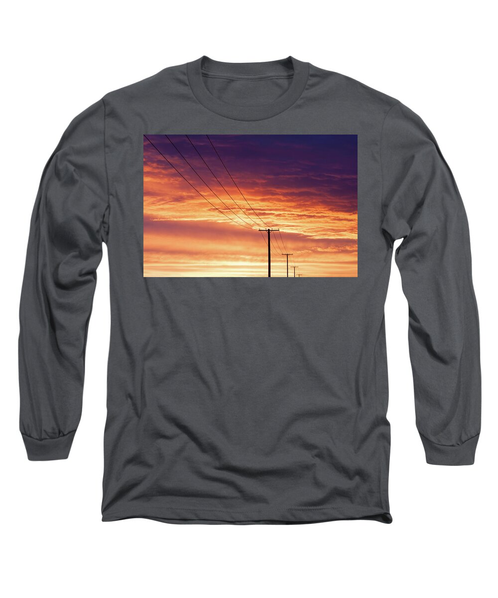 Electrical Long Sleeve T-Shirt featuring the photograph Electric Night by Todd Klassy