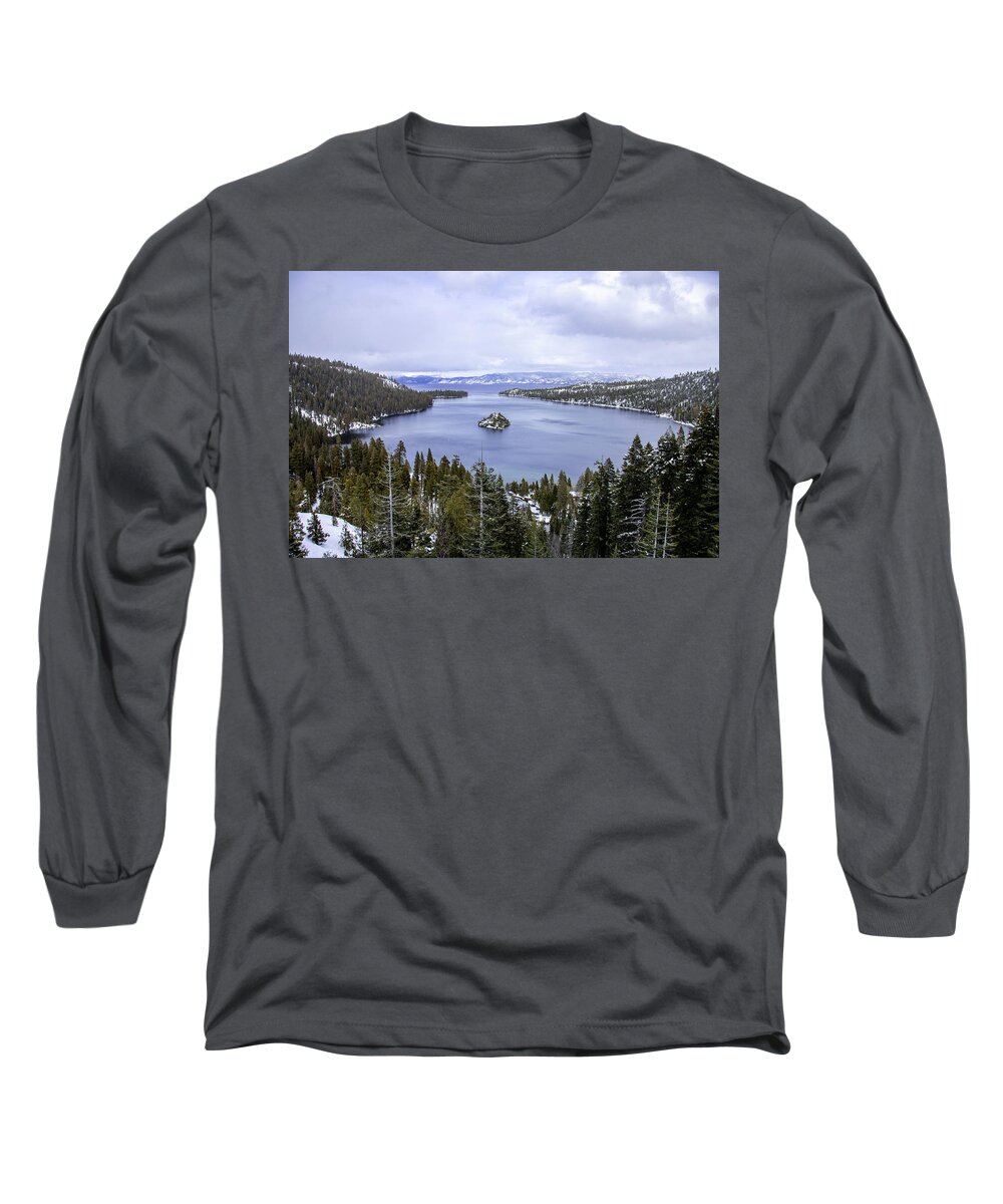 Emerald Bay Lake Tahoe Water Long Sleeve T-Shirt featuring the photograph Emerald Bay by Rocco Silvestri