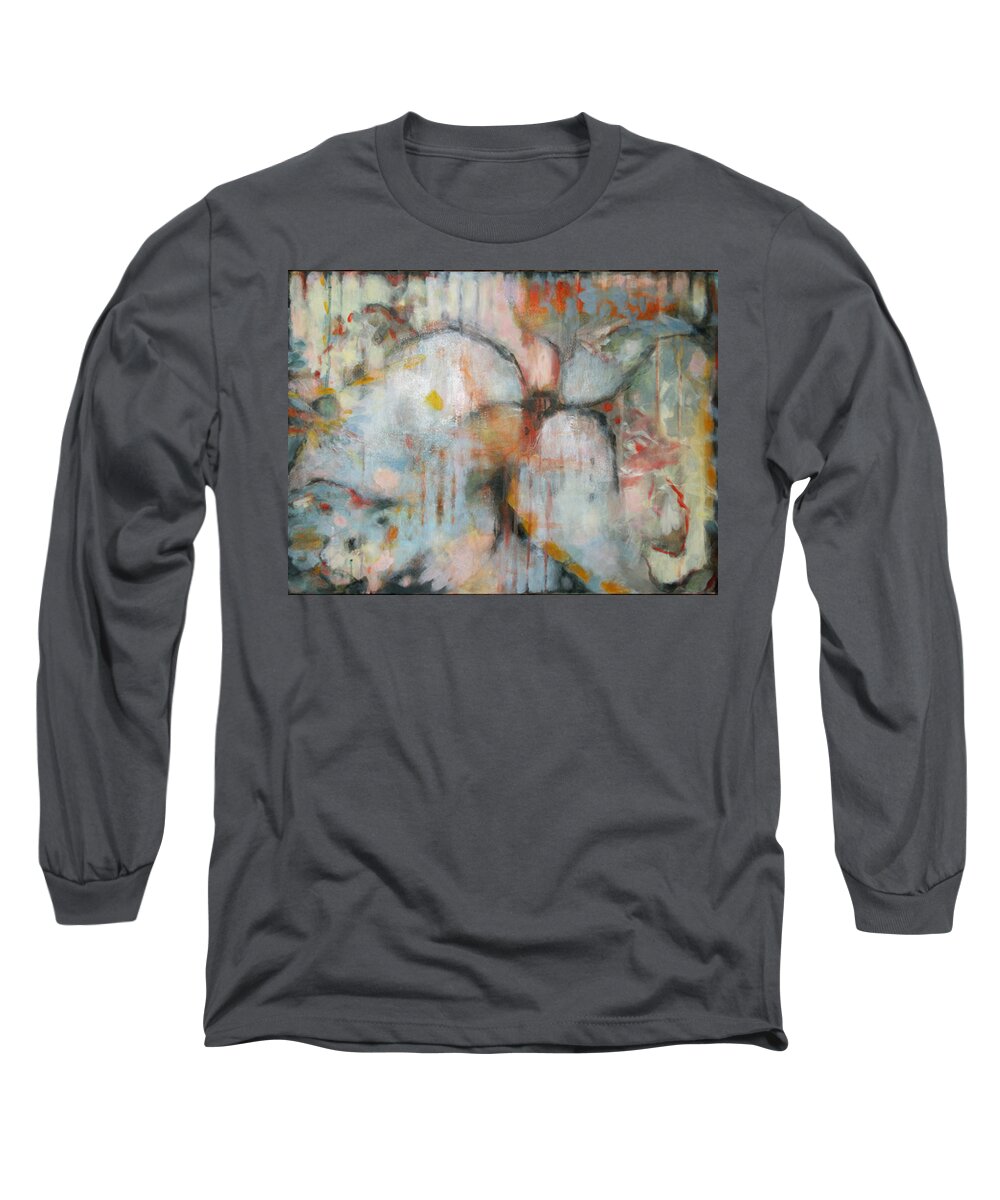 Flower Long Sleeve T-Shirt featuring the painting Flower Dream II by Janet Zoya