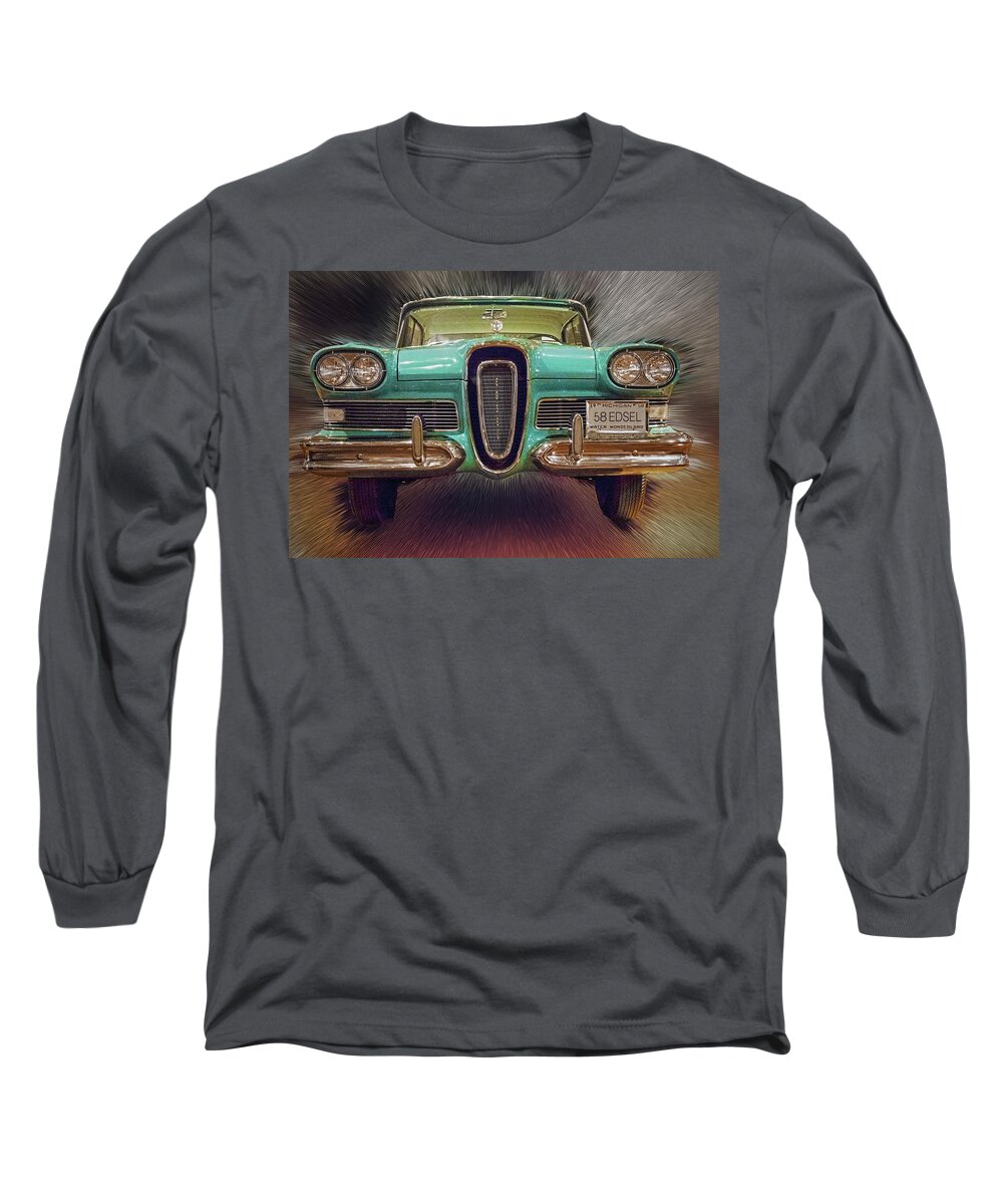 Ford Long Sleeve T-Shirt featuring the photograph Ford Edsel by Ira Marcus