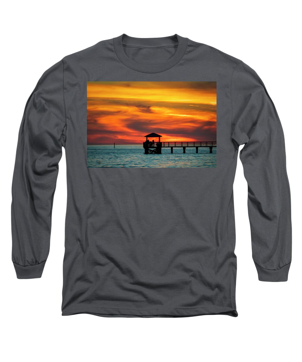 Landscape Long Sleeve T-Shirt featuring the photograph Golden Sunset by JASawyer Imaging