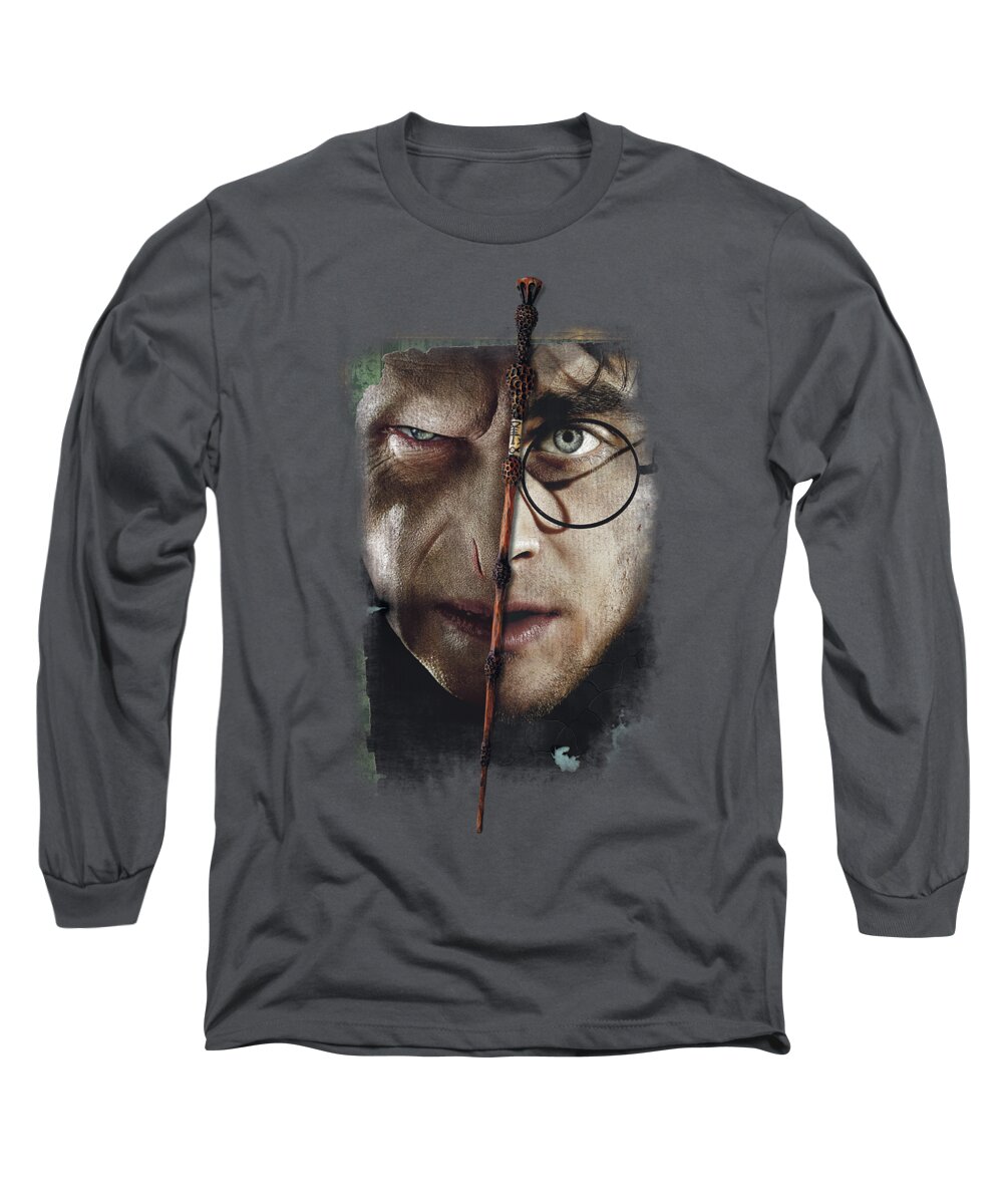  Long Sleeve T-Shirt featuring the digital art Harry Potter - It All Ends Here by Brand A