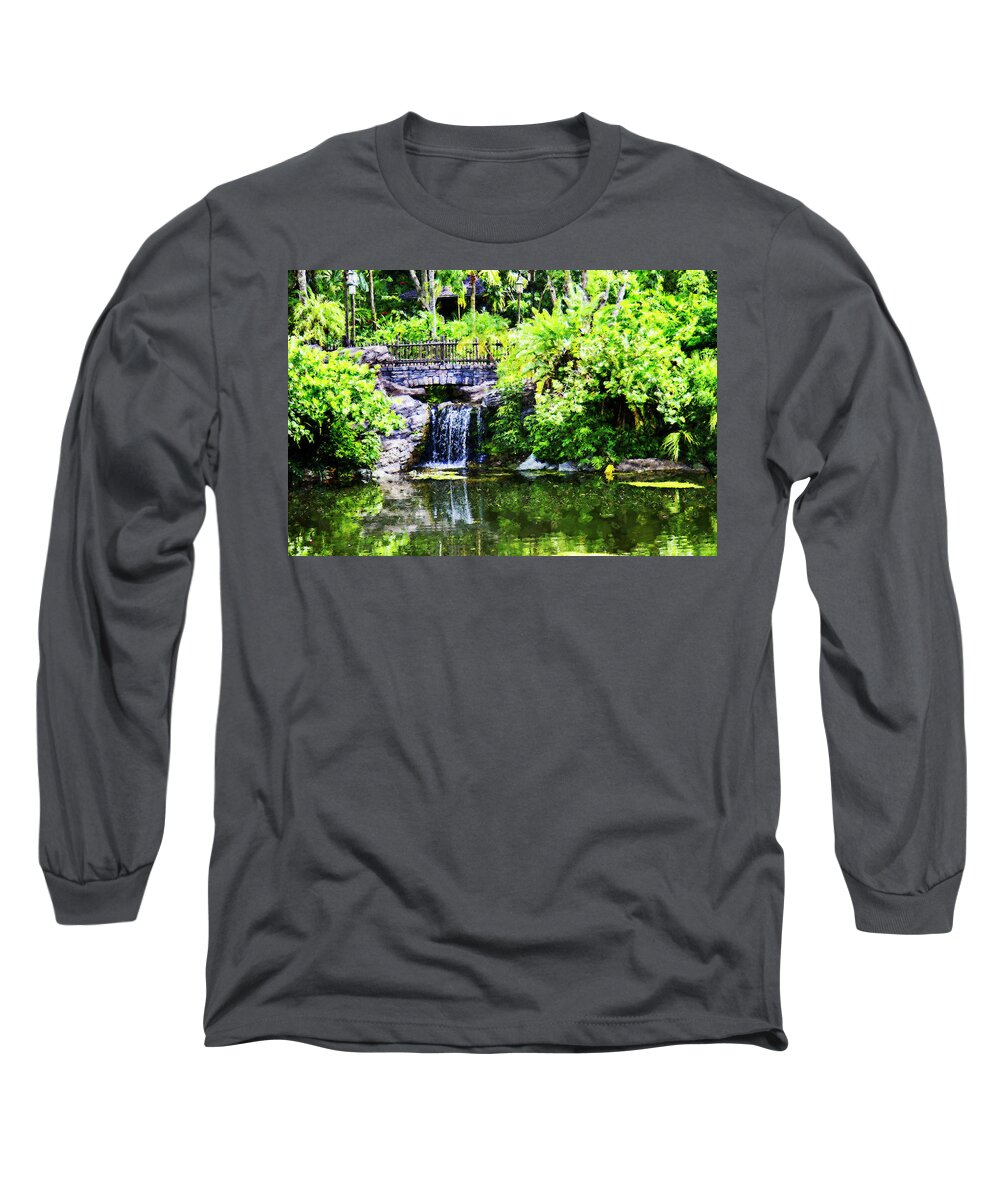 Color Long Sleeve T-Shirt featuring the photograph Jungle Walk by Alan Hausenflock