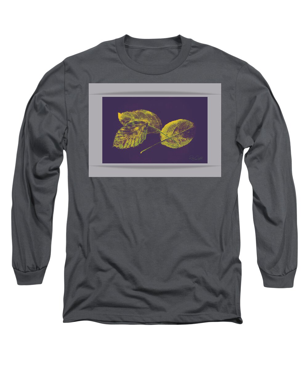 Autumn Long Sleeve T-Shirt featuring the photograph Leaving In A Blaze Of Purple by Rene Crystal