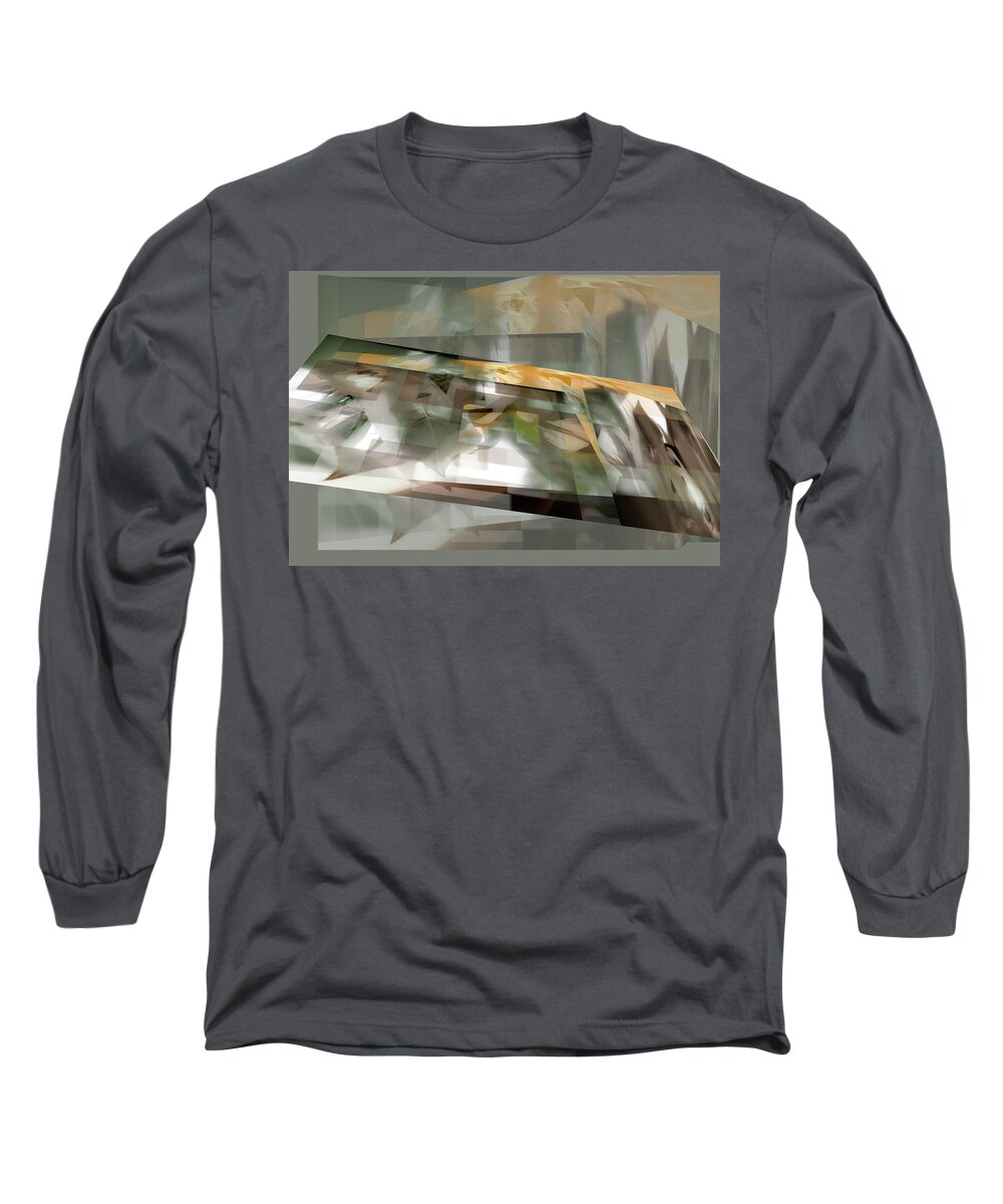 Abstract.conceptual Long Sleeve T-Shirt featuring the photograph Looking Inward - by Julie Weber