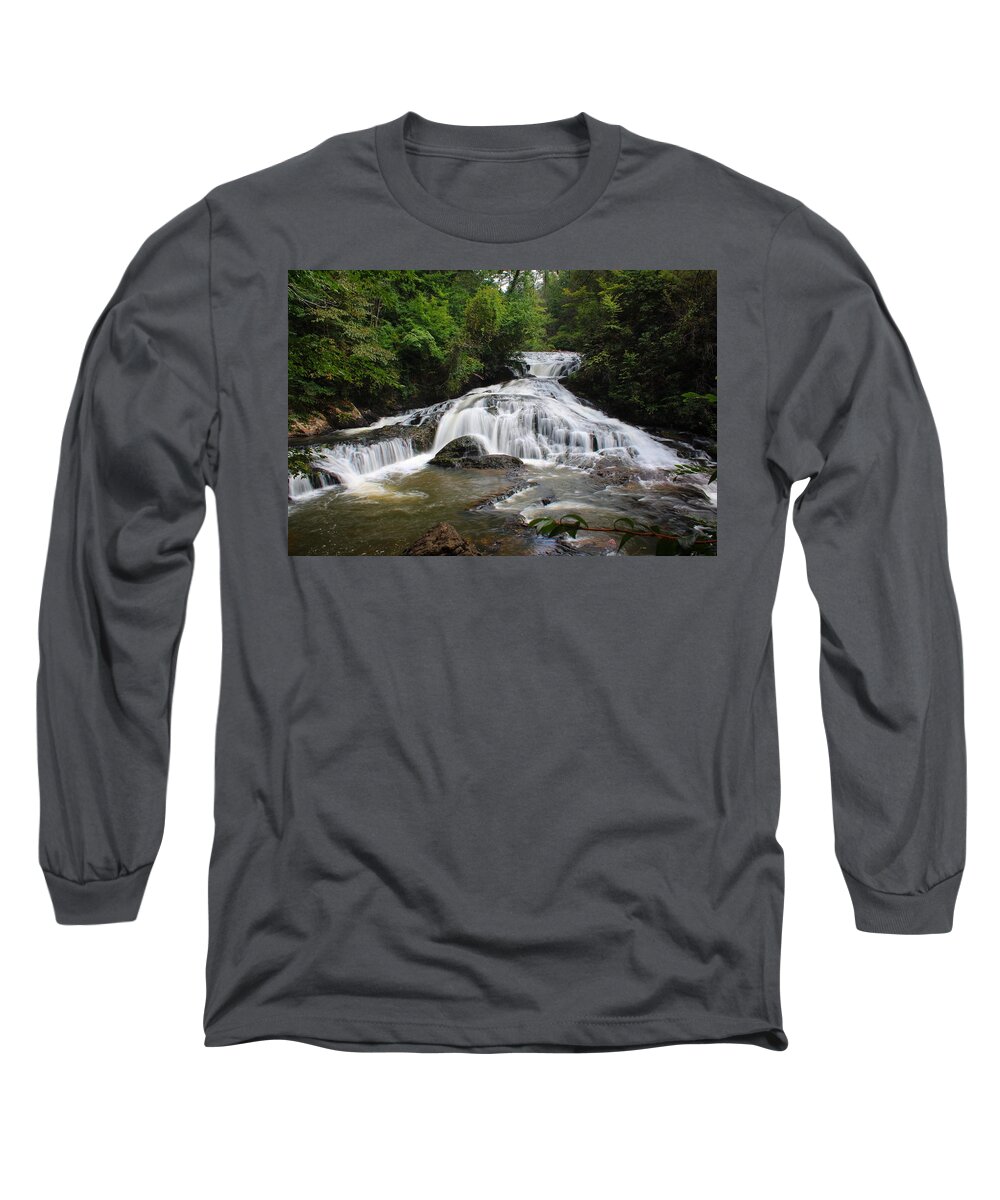 Waterfall Long Sleeve T-Shirt featuring the photograph Lower Turtletown Falls by Richie Parks