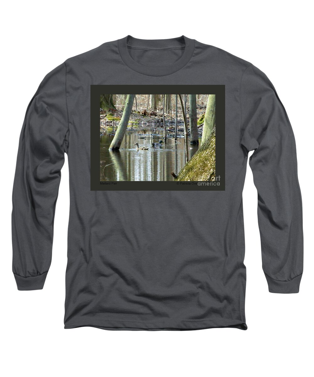 Duck Long Sleeve T-Shirt featuring the photograph Mallard Pair by Patricia Overmoyer