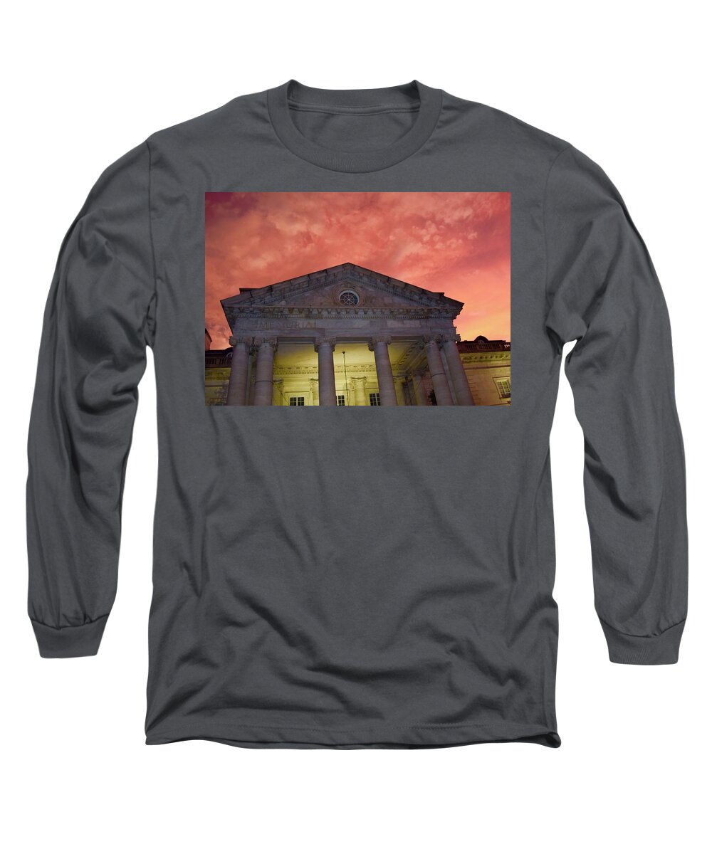 Dc Long Sleeve T-Shirt featuring the photograph Sunset@Memorial Continental Hall by Bnte Creations
