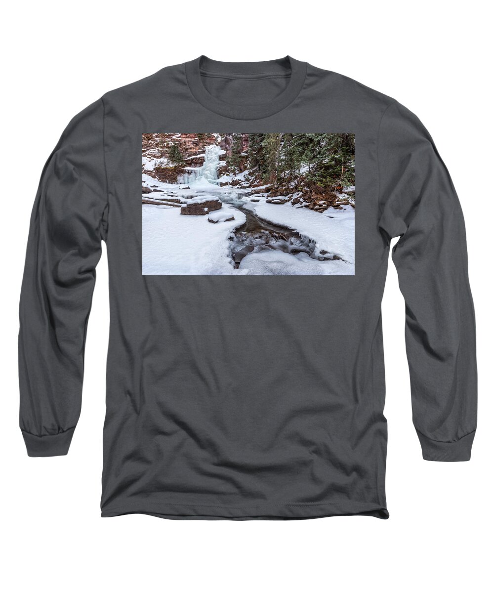 Waterfall Long Sleeve T-Shirt featuring the photograph Mermaid's Tail by Angela Moyer