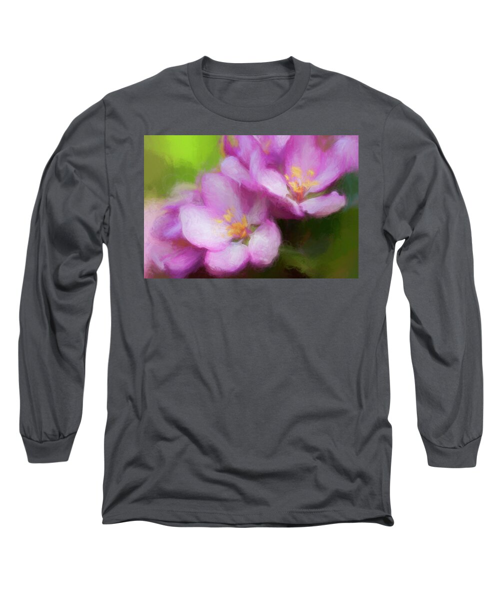 Flower Long Sleeve T-Shirt featuring the photograph Apple Blossoms by Ginger Stein