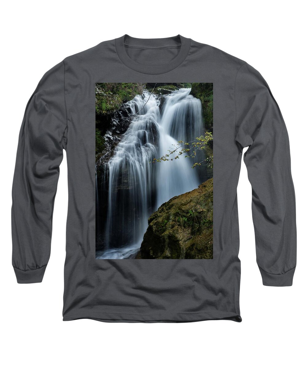 Slovenia Long Sleeve T-Shirt featuring the photograph Noisy Falls by Robert Grac
