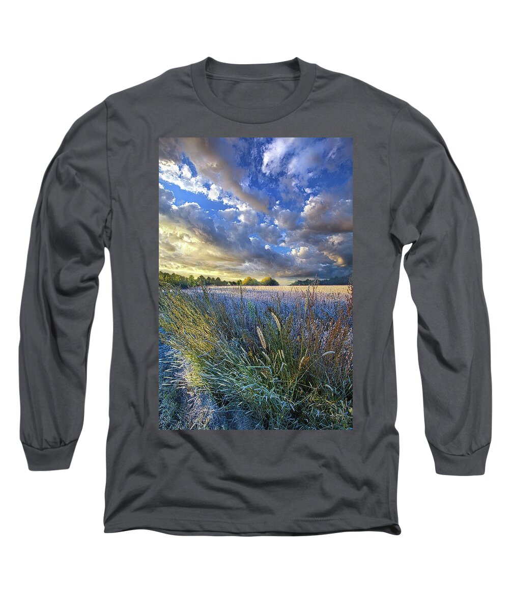 Life Long Sleeve T-Shirt featuring the photograph Obscuring Summer's Memory by Phil Koch